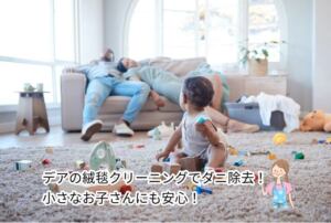 デア絨毯工房はお子さんにも安心のクリーニング