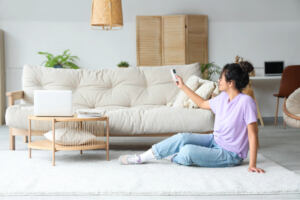 閉め切った部屋と絨毯